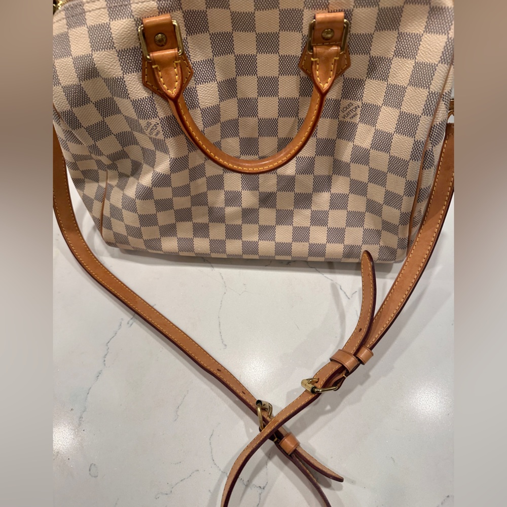 Louis Vuitton Speedy 30 Bandouliere Damier azur - Picture 5 of 11